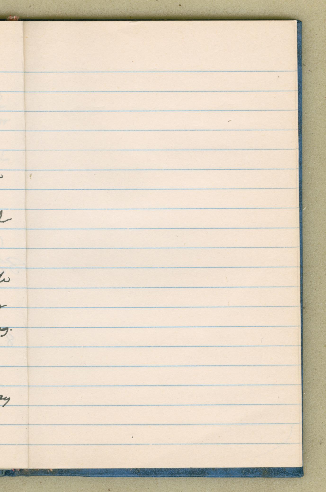 blank notebook page pen
